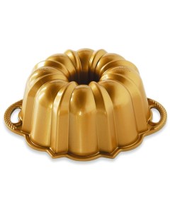 Форма для выпечки 3D Праздничный пирог 1 4 л золотая Nordic ware