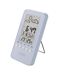 Часы Часы метеостанция Window белый PF S002A время температура влажность дата Perfeo