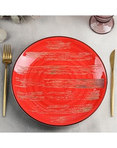 England Тарелка обеденная Scratch d 28 см цвет красный Wilmax