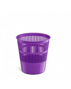 Корзина для бумаг и мусора Vivid 9 литров пластик сетчатая фиолетовая Erich krause