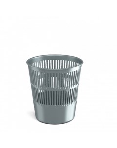 Корзина для бумаг и мусора Ice Metallic 9 литров пластик серебряная Erich krause