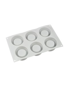 Форма для выпечки силиконовая для пирожных мишки 6 ячеек SPC 0334 30 5x18x1 8 см S-chief