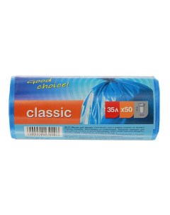 Мешок для мусора синий CLASSIC 35 л 50 шт Paclan