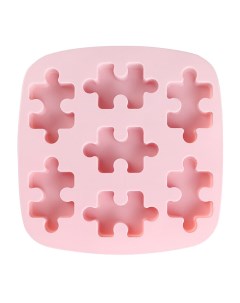 Силиконовая форма для льда и конфет Пазл розовый 2х18х17 5 см KA SFRM3 02 Kitchen angel