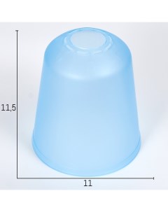 Плафон универсальный Цилиндр Е14 Е27 синий 11х11х12см Bayerlux