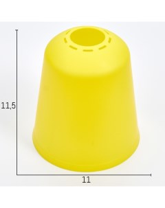 Плафон универсальный Цилиндр Е14 Е27 лимонный 11х11х12см Bayerlux