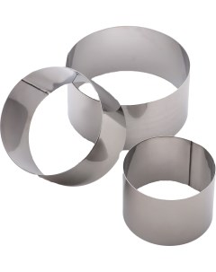 Форма резак Кольцо набор 3 шт высота 5 см Stainless Steel Mousse mold