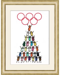Единство и солидарность Олимпиада 80 Советский плакат Rarita