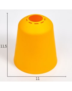 Плафон универсальный Цилиндр Е14 Е27 желтый 11х11х12см Bayerlux