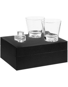 Набор из двух бокалов Crystal Rocks с хрустальными кубиками для виски Проект 111