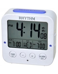 Цифровой будильник с термометром и отображением дней недели LCT082NR03 Rhythm
