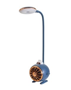 Настольная лампа Кошка пилот LED 3Вт USB АКБ синий Risalux