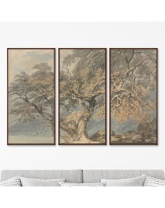 Репродукция картины на холсте из 3 х частей A Great Tree 1796г 157х105см Картины в квартиру