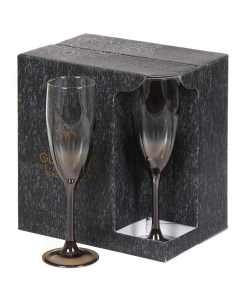 Бокал для шампанского 170 мл стекло 6 шт Шоколад Омбре RNСHO_1687_3 Glasstar