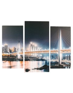 Модульная картина Мост в Чунцине 2 25х50 30х60 см 60х80 см Nobrand