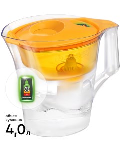 Фильтр кувшин для очистки воды Чемпион Опти Лайт 4 л цвет сочный апельсин Барьер