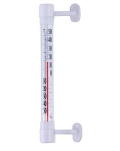 Термометр оконный Т 5 стеклянный на липучке блистер Россия Производство рф