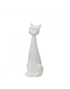 Декоративная статуэтка Белый кот выс 44см Jing day enterprise
