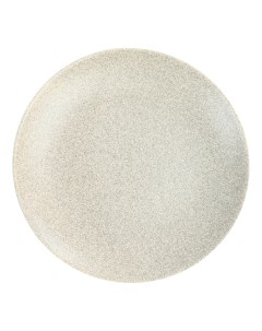 Тарелка обеденная Alfa 27 см бежевая мрамор Keramika