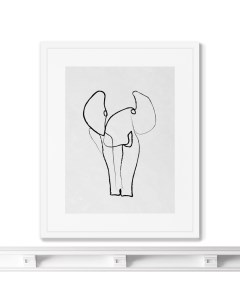 Репродукция картины в раме Elephant Размер картины 42х52см Картины в квартиру
