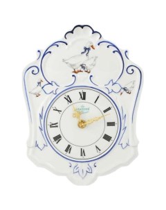 Часы настенные с ходиками 25 см Якубов Гуси 158810 Leander