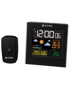 Беспроводная метеостанция VT 6411 Черный Vitek