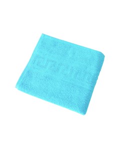 Махровое гладкокрашеное полотенце 50x90 см 380 г м2 Ярко голубой Ивановотекстиль