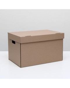 Коробка для xранения бурая 48x32 5x29 5 см Nobrand