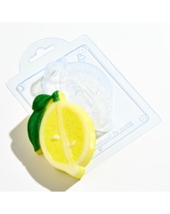 Форма для шоколада пластиковая лимон с листиком Anymolds