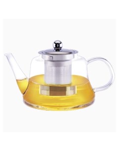 Стеклянный жаропрочный заварочный чайник Z 4308 1100 мл съемный фильтр Zeidan