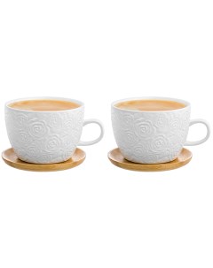 Чашка для капучино и кофе латте 500 мл 14х11 2х8 см Розы Elan gallery
