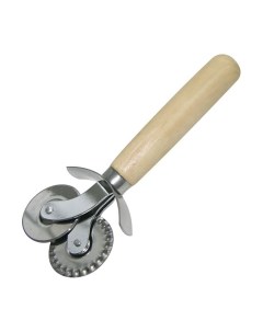 Круглый нож для пиццы из нержавеющей стали с деревянной ручкой 40 мм Urm