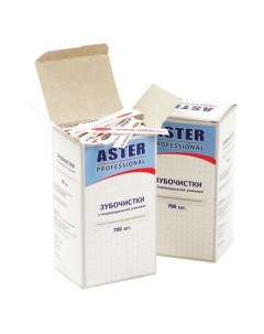 Зубочистки деревянные Professional в отдельных бумажных упаковках 700 штук 86865 Aster