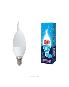 Лампа светодиодная Norma LED CW37 11W NW E14 FR NR белый свет Volpe