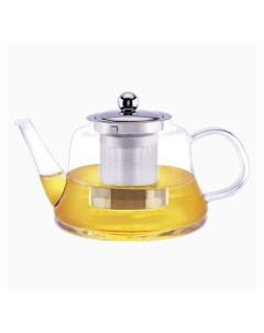 Стеклянный жаропрочный заварочный чайник Z4307 850 мл съемный фильтр Zeidan