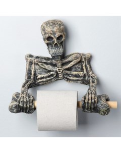 Держатель для туалетной бумаги Скелет 18х22см Хорошие сувениры
