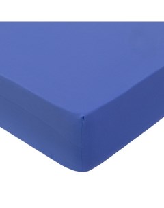 Простыня 120х200 на резинке борт 20 см поплин Синий Арт-дизайн