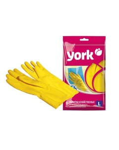 Перчатки резиновые размер L York