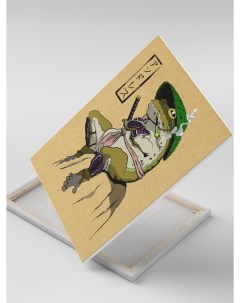 Картина на холсте Жаба Лягушка Frog 30х40 Сувенирshop