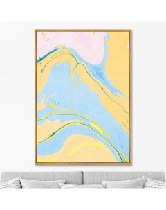 Репродукция картины на холсте Mississippi river delta 2021г 75х105см Картины в квартиру