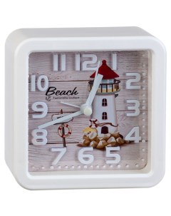 Часы PF TC 014 Quartz часы будильник PF TC 014 квадратные 10 5x10 5 см маяк Perfeo