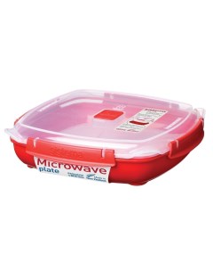 Контейнер Microwave 1 3л низкий красный 1106 Sistema