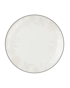 Тарелка плоская Белый лотос 25 см 1 шт арт 609 1 609 1 Royal aurel