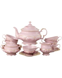 Чайный сервиз на 6 персон 15 предметов Соната Гармония розовая 158470 Leander
