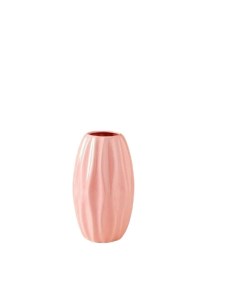 Ваза керамическая Зефир настольная розовая 20 см Керамика ручной работы