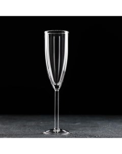 Бокал для шампанского с двойными стенками Дуо 100 мл 5 2x5 2x22 5 см Magistro