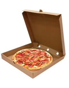 Коробка для пиццы квадратная 300х300х40 мм 50 in Doeco
