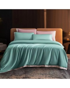 Комплект постельного белья из хлопка Super Soft Cotton Flow Kit 100S Green Deep sleep