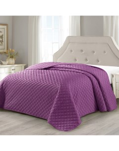 Покрывало велюр 240х260 см Браво фиолетовый на угловой диван кровать кресло в спальню Bravo