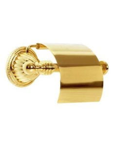 Держатель для туалетной бумаги Hermitage 10350 золото с крышкой Boheme